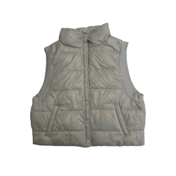 EUC*-Offline by Aerie Glacier Gray Lined Puffer Vest w/ Pockets-Medium - Picture 4 of 12